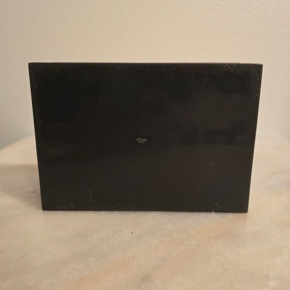 1920 Lucite Empire Turquoise Vanity Trinket Box Art Deco Jewelry box Greek Theme - Picture 7 of 12